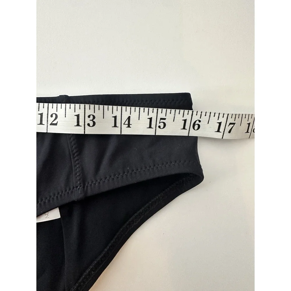 New ULLA Johnson Lea Bikini Set Swimsuit Women's Large Black Beach Vacation